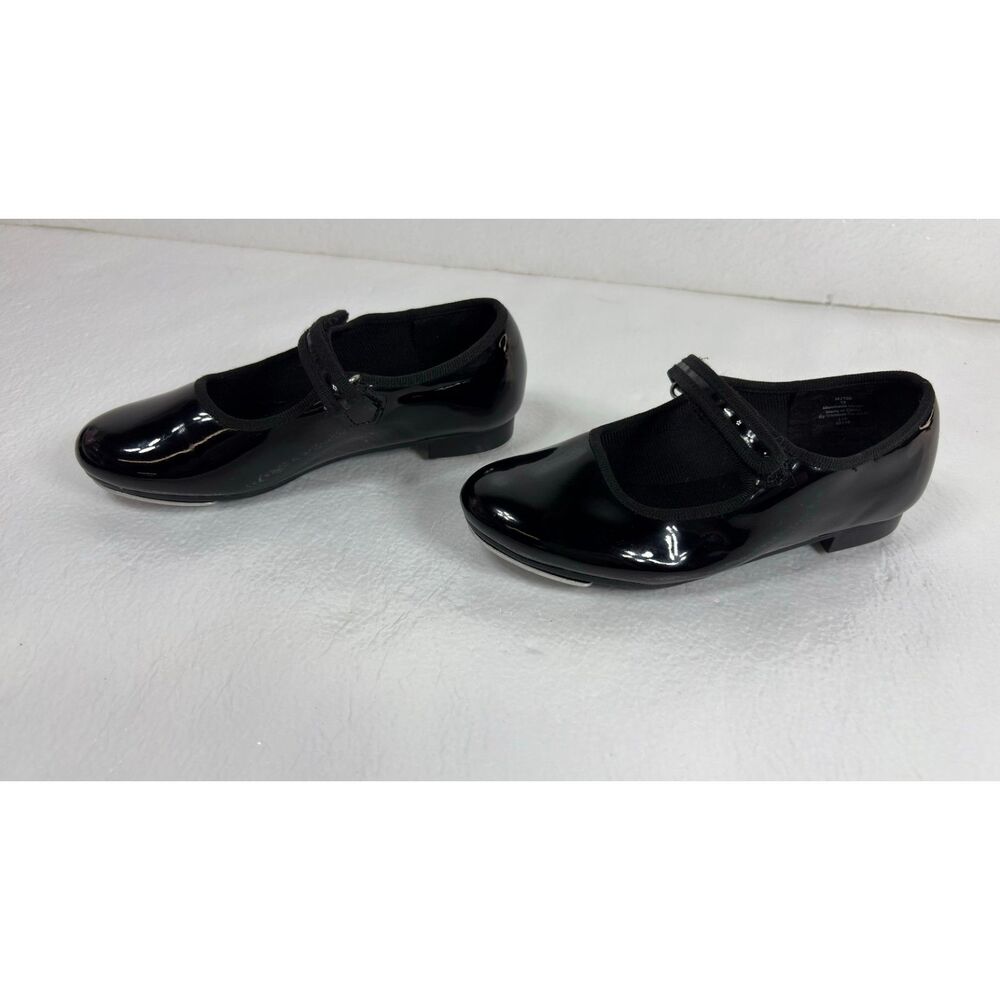 Dance Class Patent Leather Mary Jane Tap Shoes Toddler Size 12 - Picture 7 of 10